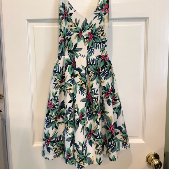 tropical cocktail dress
